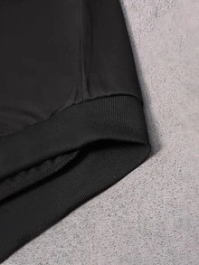 Manfinity Hypemode Men's Solid Color Long Sleeve Zip-Up Casual Hoodie - Black - View 8