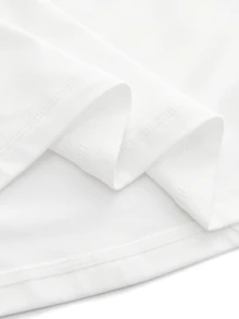 SHEIN Cheerettes 女款長袖極簡風運動運動衫 - 白色 - 查看 9