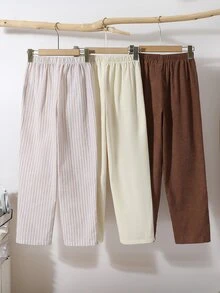 SHEIN 3PCS Tween Boys Pants - Multicolor - View 4