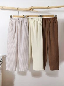 SHEIN 3PCS Tween Boys Pants - Multicolor - View 5