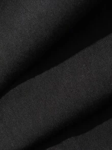 FRIFUL Women's Autumn Contrast Lace Trim Long Pants - Black - View 9