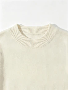 RosyDaze Women's Festival Outfits Spring, Summer, Autumn, And Winter Lace Patchwork Casual Daily Long Sleeve Sweater - Beige - View 5