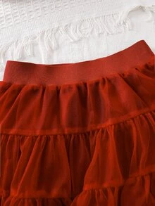 Maija Kids Maija Kids 女童針織圓領 3D 蝴蝶結休閒毛衣與網紗秋季裙 2 件套 - 彩色 - 查看 6