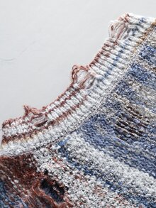 Manfinity CasualKnits 男士拼色休閒百搭日常穿著針織背心 節慶款 男孩秋冬日常新款套頭毛衣 - 彩色 - 查看 4