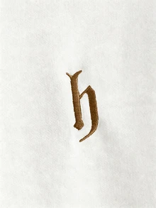 Manfinity RebelGame 男士休閒日常通勤時尚街頭連帽衛衣，字母刺繡，袋鼠口袋，抽繩設計，保暖內裡，適合秋冬，街頭風，抓絨，連帽運動衫，圖案印花寬鬆連帽衫 - 白色 - 查看 7