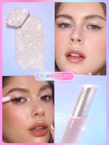 SHEGLAM Crystal Jelly Glaze 眼影筆-Frost Bite 閃耀高光 品牌美妝化妝品 適合女士與女孩 - 01 Frost Bite - 查看 7