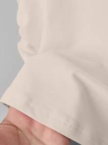 SHEIN Explorewe 少女五件套T恤套装，休闲可爱白色、香槟色、花卉图案、灰色、摩卡棕色、黑色纯色修身短款T恤 - 彩色 - 查看 4