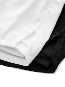 SHEIN Cheerettes 女款休閒百搭純色運動機能短褲下身單件 - 彩色 - 查看 6
