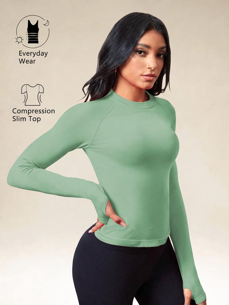 Eassivo Eassivo Women Sports Tees & Tanks - Hijau - View 1