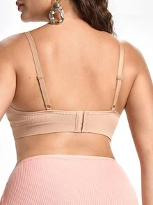 Slumbrini Paquete de 5 ropa interior de talla grande de punto acanalado de unicolor - Multicolor - Ver 2