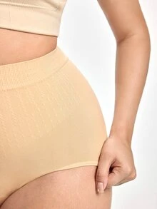 Slumbrini 3入組大尺寸無縫純色女式三角褲 - 彩色 - 查看 7