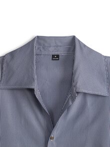 Neovey Men's Striped Shacket, Versatile Long Sleeve Casual Shirt - Multicolor - View 5