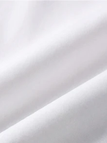 Neovey Off-White Stand Collar Deep V Long Sleeve Shirt, Minimal Luxury Smart Style, Spring Autumn, Date Beach Vacation Wedding Commute, Men Puff Cuff Blouse - White - View 4