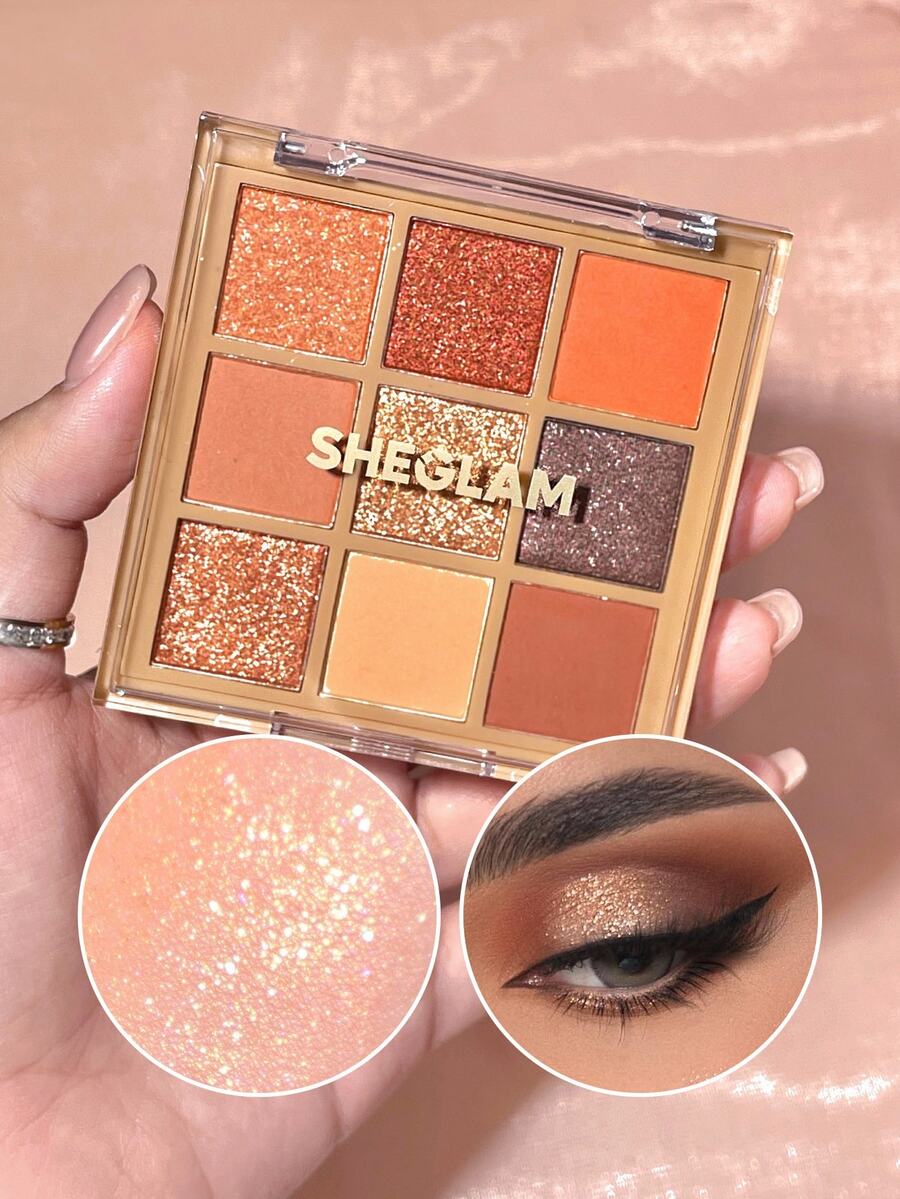 SHEGLAM Nine To Fine Eyeshadow Palette-Status Symbol Brand Beauty Cosmetic Makeup For Women And Girls - Status Symbol - View 1