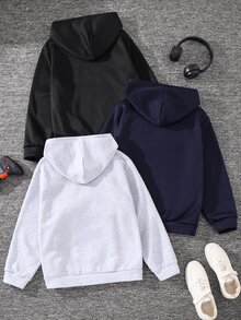 SHEIN 3件組青少年男孩運動衫 - 彩色 - 查看 4
