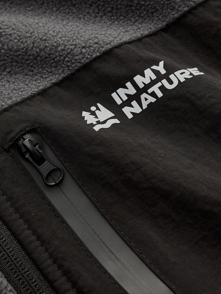 In My Nature Women's Long Sleeve Zipper Pocket Stand Collar Outdoor Fleece Jacket Sportswear Hiking Camping Skiing Snowboarding, For Fall Winter - Grey - View 10