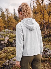 In My Nature Women's Solid Color Zipper Casual Daily Outdoor Jacket - Grey - View 2