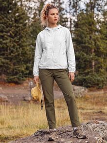 In My Nature Women's Solid Color Zipper Casual Daily Outdoor Jacket - Grey - View 6
