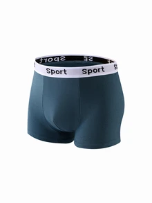 5pcs/Pack Solid Color Comfortable Soft Boxer Briefs For Teenage Boys, Christmas Gifts For Teen Boy, Black Grey White Summer Baggy Gym Beach Low Rise - Multicolor - View 6