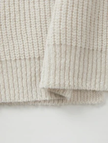 SHEIN Cardigan Rajut Lengan Panjang Kancing Serbaguna untuk Wanita, Cocok untuk Perjalanan dan Jalan-jalan - Krem - View 5