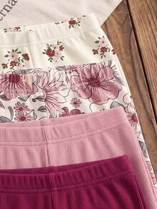 2PCS Baby Girls Bottoms - Multicolor - View 3