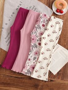 2PCS Baby Girls Bottoms - Multicolor - View 4