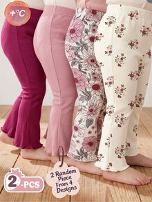 2PCS Baby Girls Bottoms - Multicolor - View 1