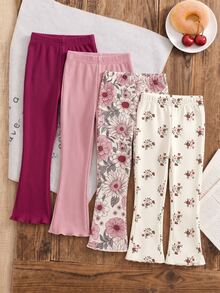 2PCS Baby Girls Bottoms - Multicolor - View 2