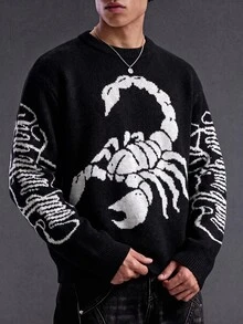 ROMWE MEN Jerseys para Hombre - Negro - Ver 7