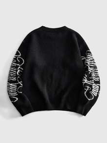 ROMWE MEN Jerseys para Hombre - Negro - Ver 3