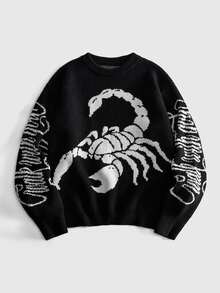 ROMWE MEN Jerseys para Hombre - Negro - Ver 1