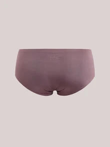 Veilyse 3 Peças Calcinhas Sem Costura de Seda Artificial para Mulheres, Calcinhas Invisíveis de Cor Sólida, Sutiã de Seda Fina e Macia de Cintura Média, Lingerie Confortável - Multicolorido - Visão 5