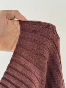 StreetHx كنزة صوفية نسائية خريفية/شتوية بياقة V عميقة ونسيج مضلع وتصميم متقاطع بقصة ضيقة مثيرة ومتعددة الاستخدامات للطبقات بأسلوب Y2K فتاة ساخنة - قهوة بني - مشاهدة 6