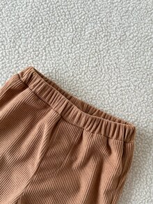 Souflis Souflis 男嬰秋冬棕色西裝背心連身衣，白色領口領結長袖上衣搭配棕色長褲，百搭舒適，適合戶外活動與場合 - 棕色 - 查看 9
