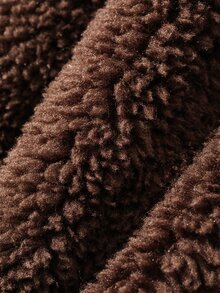DAZY Women's Solid Color Long Sleeve Zipper Front Casual Winter Jacket - Coffee Brown - View 12