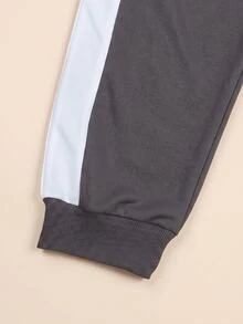 Teen Boys Casual Comfortable Long Sleeve Hoodie And Pants - Dark Grey - View 4
