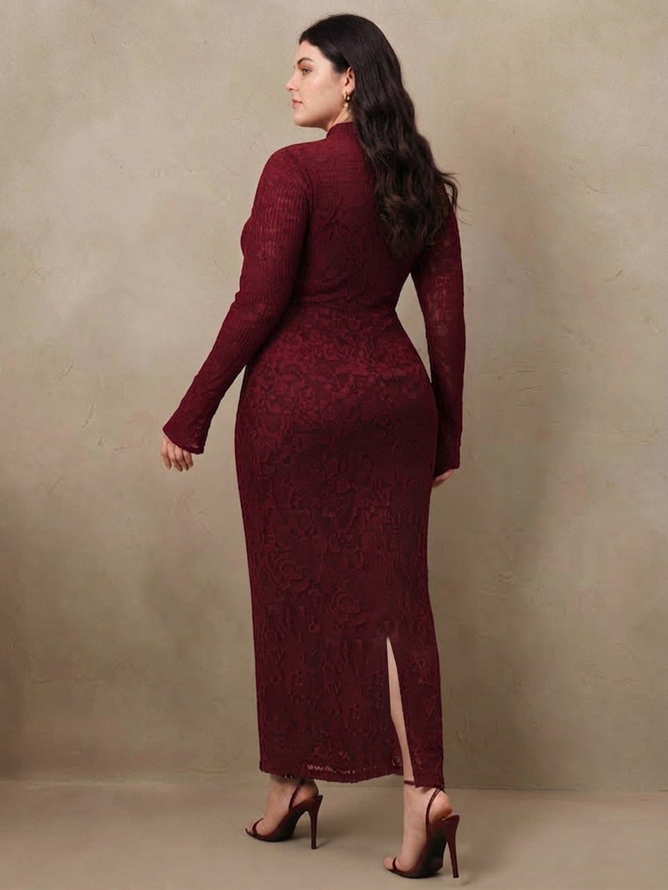 Anewsta Sexy Elegant Romantic Date Long Sleeve Ruched Waist Slim Fit Plus Size Dress Fall Dresses For Women Formal Dresses Sexy Dresses For Women