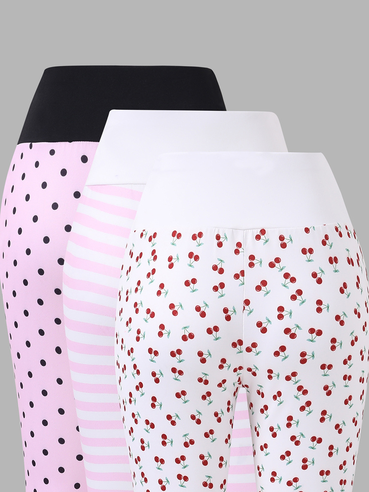 Girls' Casual, Versatile, Multi-Functional Yoga Vest Style High-Waisted Wide-Leg Skinny Flared Pants, Autumn And Winter Fashion Style, Solid Color Casual Flared Pants, Suitable For Everyday Wear. - Multicolor - View 5