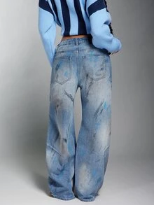 Denimoi Women's Casual Daily Denim Jeans With Pockets And Buttons - Medium Wash - View 5