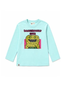 Fuggler | Fanslatte Character Graphic Teen Girls T-Shirt Long Sleeve Green - Green - View 6
