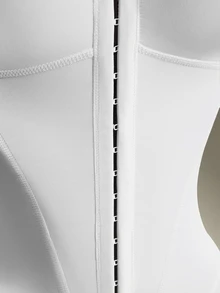Amplova Women's Solid Color Front Button Cap Sleeve Casual Sports Romper - White - View 9