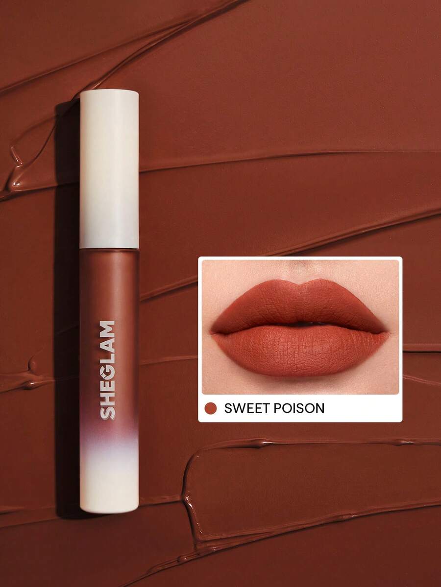 SHEGLAM Matte Allure Liquid Lipstick-Sweet Poison Lip Combo Brand Beauty Cosmetic Makeup For Women And Girls - Sweet Poison - View 1