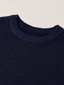 Manfinity Homme Men's Solid Color Casual Versatile Daily Wear Long Sleeve Sweater - Multicolor - View 4