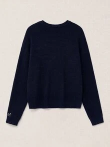 Manfinity Homme Men's Solid Color Casual Versatile Daily Wear Long Sleeve Sweater - Multicolor - View 2