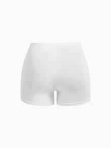 Slumbrini 3pcs/Set Plus Size Women Lace Print Comfortable Breathable Curve-Hugging Shorts, Ideal Gift - Multicolor - View 4