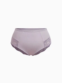 Slumbrini 5pcs/Pack Plus Size Women's Solid Color Lace Patchwork Sexy Bikini Briefs - Multicolor - View 5