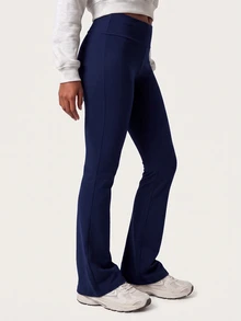 MISSGUIDED TEEN SM1-087 - SEQUIN WING ROLL OVER PANT - Navy Blue - View 4