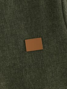 HIMLAND Men's Summer Casual Shirt And Pants Set - Army Green - View 4