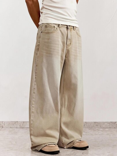 SWAVVY Men's Casual Woven Loose Fit Long Pants, Everyday Young Leisure Style