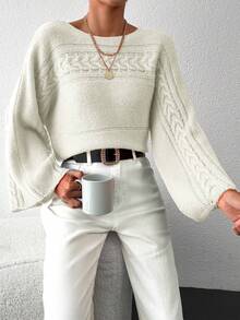 EURMUSE Women's Sweater - White - View 6
